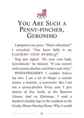 13 The Phantom of the Subway 06-YOU ARE SUCH A PENNY-PINCHER, GERONIMO -- 绘本听读宝在线台词全文