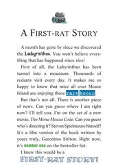 15 The Mona Mousa Code 23-A FIRST-RAT STORY -- 绘本听读宝在线台词全文