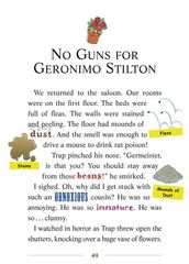 21 The Wild, Wild West 12-NO GUNS FOR GERONIMO STILTON -- 绘本听读宝在线台词全文