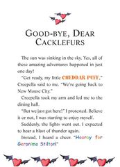22 The Secret Of Cacklefur Cast 25-GOOD-BYE, DEAR CACKLEFURS -- 绘本听读宝在线台词全文