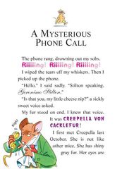 22 The Secret Of Cacklefur Cast 02-A MYSTERIOUS PHONE CALL -- 绘本听读宝在线台词全文