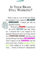 26 The Mummy With No Name 23-IS YOUR BRAIN STILL WORKING？ -- 绘本听读宝在线台词全文