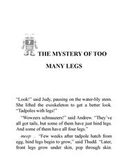 18 With the Frogs 7 The Mystery of Too Many Legs -- 绘本听读宝在线台词全文