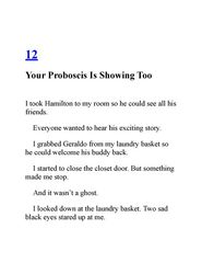 2 Never Swipe a Bully's Bear 12. Your Proboscis Is Showing Too -- 绘本听读宝在线台词全文