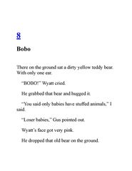 2 Never Swipe a Bully's Bear 8. Bobo -- 绘本听读宝在线台词全文