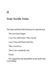 3 Don't Swap Your Sweater for a Dog 11. Truly Terrific Tricks -- 绘本听读宝在线台词全文