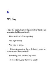 3 Don't Swap Your Sweater for a Dog 12. M Y Dog -- 绘本听读宝在线台词全文