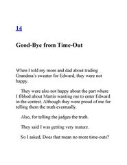 3 Don't Swap Your Sweater for a Dog 14. Good-Bye from Time-Out -- 绘本听读宝在线台词全文