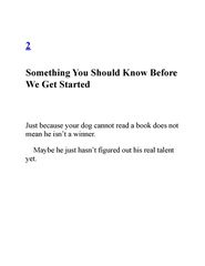 3 Don't Swap Your Sweater for a Dog 2. Something You Should Know Before We Get Started -- 绘本听读宝在线台词全文