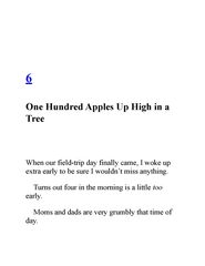 4 Never Swim in Applesauce 6. One Hundred Apples Up High in a Tree -- 绘本听读宝在线台词全文