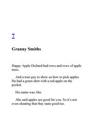 4 Never Swim in Applesauce 7. Granny Smiths -- 绘本听读宝在线台词全文