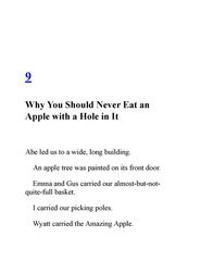 4 Never Swim in Applesauce 9. Why You Should Never Eat an Apple with a Hole in It -- 绘本听读宝在线台词全文