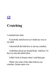 5 Don't Tap-Dance on Your Teacher 12. Crutching -- 绘本听读宝在线台词全文
