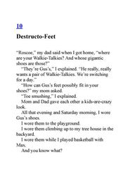 6 Never Walk in Shoes That Talk 10. Destructo-Feet -- 绘本听读宝在线台词全文