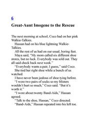 6 Never Walk in Shoes That Talk 6. Great-Aunt Imogene to the Rescue -- 绘本听读宝在线台词全文