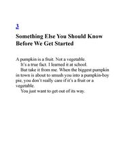 7 Never Race a Runaway Pumpkin 3 Something Else You Should Know Before We Get Started -- 绘本听读宝在线台词全文