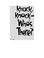 4 Stink and the great gulnea pig express 3 Knock, Knock—Who’s There -- 绘本听读宝在线台词全文