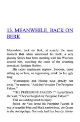 5 How to Twist a Dragon's Tale 13 MEANWHILE, BACK ON BERK -- 绘本听读宝在线台词全文
