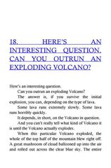 5 How to Twist a Dragon's Tale 18 HERE’S AN INTERESTING QUESTION CAN YOU OUTRUN AN EXPLODING VOLCANO -- 绘本听读宝在线台词全文