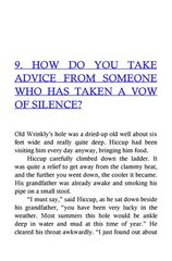5 How to Twist a Dragon's Tale 9 HOW DO YOU TAKE ADVICE FROM SOMEONE WHO HAS TAKEN A VOW OF SILENCE -- 绘本听读宝在线台词全文