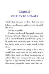 5 License to Thrill 13 Cruelty to Animals -- 绘本听读宝在线台词全文