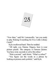 1 Escape From Mr. Lemoncello's Library 28 Chapter 28 -- 绘本听读宝在线台词全文