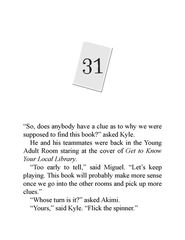 1 Escape From Mr. Lemoncello's Library 31 Chapter 31 -- 绘本听读宝在线台词全文