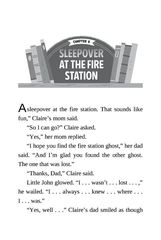 06 The Ghost at the Fire Station 8 SLEEPOVER AT THE FIRE STATION -- 绘本听读宝在线台词全文