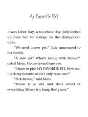 1 Judy Moody Was in a Mood 04 My Favorite Pet -- 绘本听读宝在线台词全文