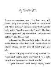 1 Judy Moody Was in a Mood 05 My Smelly Pet -- 绘本听读宝在线台词全文