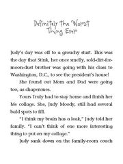 1 Judy Moody Was in a Mood 09 Definitely the Worst Thing Ever -- 绘本听读宝在线台词全文