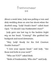 10 Judy Moody and the NOT Bummer Summer 10 Frankenscreamer -- 绘本听读宝在线台词全文