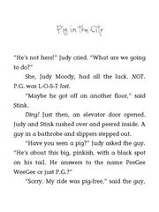 11 Judy Moody and the Bad Luck Charm 09 Pig in the City -- 绘本听读宝在线台词全文