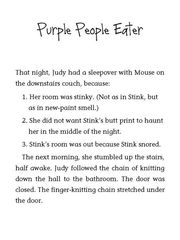 12 Judy Moody, Mood Martian 10 Purple People Eater -- 绘本听读宝在线台词全文