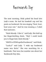 12 Judy Moody, Mood Martian 02 Backwards Day -- 绘本听读宝在线台词全文