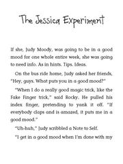 12 Judy Moody, Mood Martian 03 The Jessica Experiment -- 绘本听读宝在线台词全文