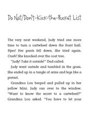 13 Judy Moody and the Bucket List 10 Don’t-Kick-the-Bucket List -- 绘本听读宝在线台词全文