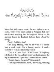 14 Judy Moody and the Right Royal Tea Party 06 H.M.R.R.S. Her Majesty’s Right Royal Spies -- 绘本听读宝在线台词全文