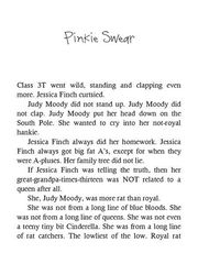 14 Judy Moody and the Right Royal Tea Party 08 Pinkie Swear -- 绘本听读宝在线台词全文