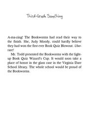 15 Judy Moody, Book Quiz Whiz 10 Third-Grade Something -- 绘本听读宝在线台词全文