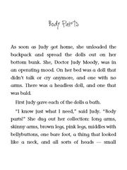 2 Judy Moody Gets Famous 08 Body Parts -- 绘本听读宝在线台词全文