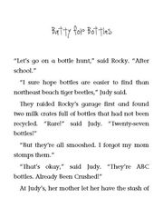 3 Judy Moody Saves the World 10 Batty for Bottles -- 绘本听读宝在线台词全文