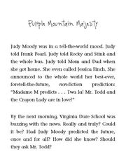 4 Judy Moody Predicts the Future 11 Purple Mountain Majesty -- 绘本听读宝在线台词全文