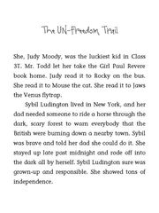 6 Judy Moody Declares Independence! 07 The UN-Freedom Trail -- 绘本听读宝在线台词全文