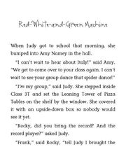 7 Judy Moody Around the World in 8 1_2 Days 11 Red-White-and-Green Machine -- 绘本听读宝在线台词全文