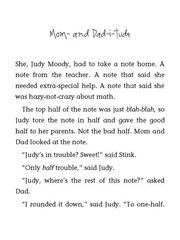 8 Judy Moody Goes to College 02 Mom- and Dad-i-tude -- 绘本听读宝在线台词全文