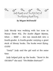 9 Judy Moody, Girl Detective 11 Judy Moody and the Mystery of the Missing Mood Ring -- 绘本听读宝在线台词全文