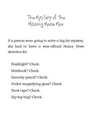 9 Judy Moody, Girl Detective 02 The Mystery of the Missing Moose Mice -- 绘本听读宝在线台词全文