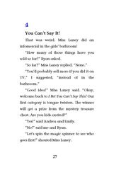 8 Miss Laney Is Zany! 4 You Can’t Say It! -- 绘本听读宝在线台词全文