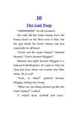 3 Bunny Double, We're in Trouble 10. The Last Peep -- 绘本听读宝在线台词全文